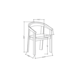 Terra Solid Wood Curved Back Dining Chair - Threshold™ Designed With Studio McGee -Furniture Sales Store GUEST a386c950 6b68 47a0 8004 10af9f6b52b5