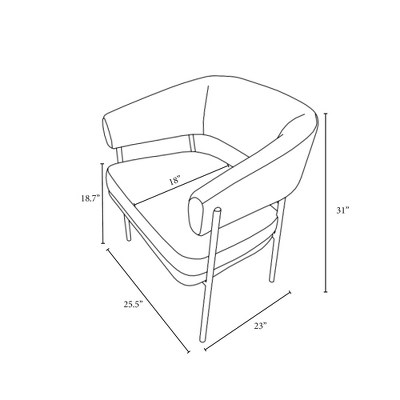 Rosemead Metal Frame And Rounded Back Faux Sherling Accent Chair Cream - Threshold™ Designed With Studio McGee 5 Rosemead Metal Frame And Rounded Back Faux Sherling Accent Chair Cream - Threshold™ Designed With Studio McGee - Image 5