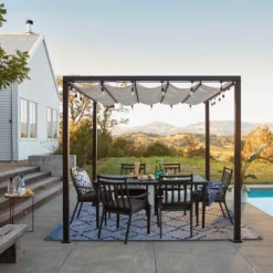 Fairmont Rectangle Steel Patio Dining Table, Outdoor Furniture - Black - Threshold™ 12 Fairmont Rectangle Steel Patio Dining Table, Outdoor Furniture - Black - Threshold™ -Furniture Sales Store GUEST a8a8b032 4105 410f b9f9 776d31aac4c1