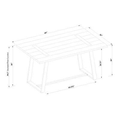 Brimfield Metal Base Dining Table - Threshold 3 Brimfield Metal Base Dining Table - Threshold - Image 3