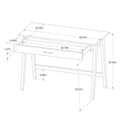 Paulo Wood Writing Desk With Drawer - Threshold™ -Furniture Sales Store GUEST aa67f76e 579f 471c 9f59 5e52d395965b