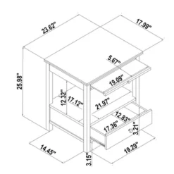Shelburne Nightstand With Drawer/Shelf - Threshold™ -Furniture Sales Store GUEST ab93581e 1081 48d1 8a6b 8e5321dbf361