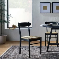 Logan Wood Dining Chair With Woven Seat - Threshold™ Designed With Studio McGee