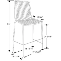 Set Of 2 Sodra Rounded Seat Wire Counter Height Barstool Black - Threshold™ -Furniture Sales Store GUEST aba0b7b0 e031 40e5 a117 6b6b5d67048f