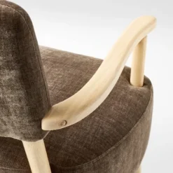 Corallina Upholstered Wooden Accent Chair Brown - Threshold™ Designed With Studio McGee -Furniture Sales Store GUEST ac425caa eb21 4d8c 8995 284526e2ed49