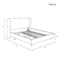 Wingback Platform Bed Velvet - Skyline Furniture 9 Wingback Platform Bed Velvet - Skyline Furniture -Furniture Sales Store GUEST aea1005d 028d 4a74 a3ef bfd75d953a75