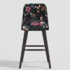 Geller Modern Counter Height Barstool In Botanical Grant Floral Ink - Threshold™