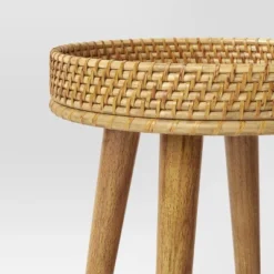 Round Natural Woven Accent Table - Threshold™ 8 Round Natural Woven Accent Table - Threshold™ -Furniture Sales Store GUEST b27ff563 94ad 4dae 96e3 780043038f55