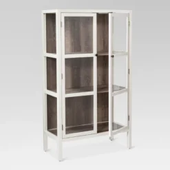 56.2" Hadley Library Cabinet With Glass Shell White - Threshold™ -Furniture Sales Store GUEST b3be3e09 a22b 4dd7 963c b3cc3e349a54