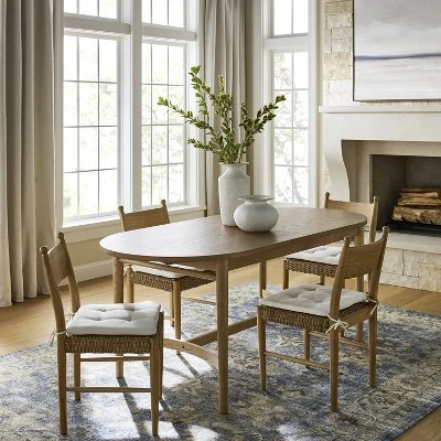 Cardamine Racetrack Dining Table Natural Wood - Threshold™ Designed With Studio McGee 1 Cardamine Racetrack Dining Table Natural Wood - Threshold™ Designed With Studio McGee