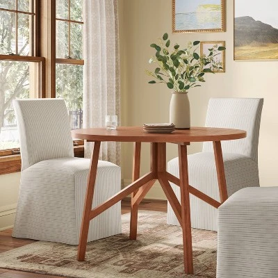 42" Clarksburg Round Dining Table Brown - Threshold™ 1 42" Clarksburg Round Dining Table Brown - Threshold™