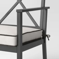 2pc Searsburg Aluminum Outdoor Patio Dining Chairs Arm Chairs Black - Threshold™ -Furniture Sales Store GUEST b55b6a13 2bb5 4c95 a602 021a74e120c6