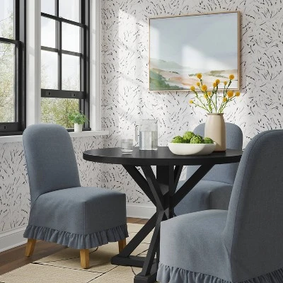 Replacement Ruffled Slipcover Only For Rounded Back Dining Chair - Threshold™ 10 Replacement Ruffled Slipcover Only For Rounded Back Dining Chair - Threshold™ - Image 10