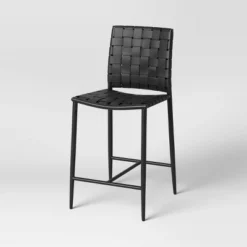 Wellfleet Woven Faux Leather Metal Base Counter Height Barstool - Threshold™ -Furniture Sales Store GUEST bb9a059a 91e7 41e3 a71d 7a17b5f1faca