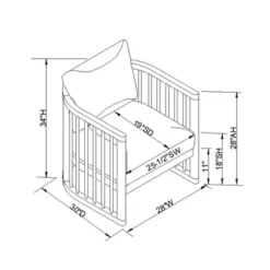 Richfield Barrel Spindle Back Accent Chair Cream/Natural - Threshold™ Designed With Studio McGee 11 Richfield Barrel Spindle Back Accent Chair Cream/Natural - Threshold™ Designed With Studio McGee -Furniture Sales Store GUEST bbb41ede da8a 4504 8108 f181a183083e