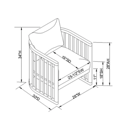 Richfield Barrel Spindle Back Accent Chair Cream/Natural - Threshold™ Designed With Studio McGee 6 Richfield Barrel Spindle Back Accent Chair Cream/Natural - Threshold™ Designed With Studio McGee - Image 6