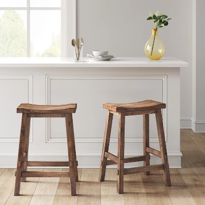 Halifax Farmhouse Wood Counter Height Barstool - Threshold™ 1 Halifax Farmhouse Wood Counter Height Barstool - Threshold™