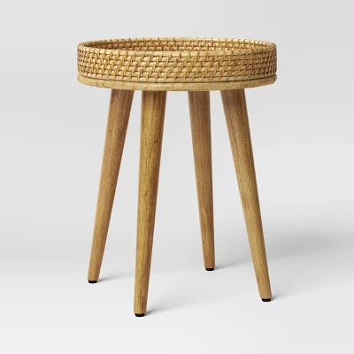 Round Natural Woven Accent Table - Threshold™ 5 Round Natural Woven Accent Table - Threshold™ - Image 5