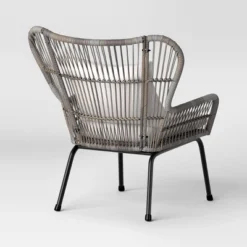 2pc Steel And Wicker Latigo Rust Resistant Outdoor Patio Club Chairs Gray - Threshold™ -Furniture Sales Store GUEST c2d361ce 620b 4652 be7f c43997f5d75d