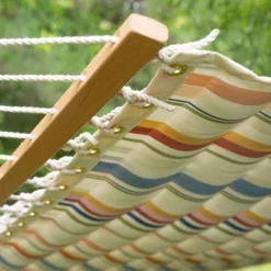 13' Pillowtop Outdoor Fabric Hammock With Spreader Bar Terracotta Pink - Threshold™ -Furniture Sales Store GUEST c4063e24 05a0 4999 891a 855cd3d9b6e7