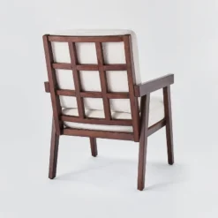 Grantsville Wood Frame Accent Chair With Grid Back - Threshold™ Designed With Studio McGee -Furniture Sales Store GUEST c413361e a903 45e3 9f19 7ac166bd22f3