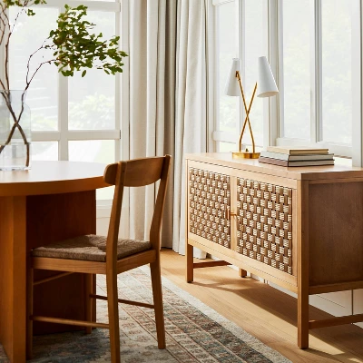 Palmdale Woven Door Console Natural - Threshold™ Designed With Studio McGee 1 Palmdale Woven Door Console Natural - Threshold™ Designed With Studio McGee