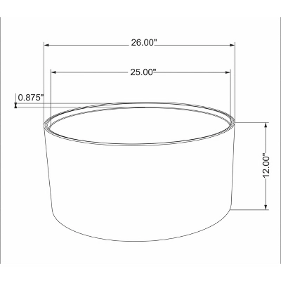 Manila Round Hammered Drum Coffee Table - Threshold™ 7 Manila Round Hammered Drum Coffee Table - Threshold™ - Image 7