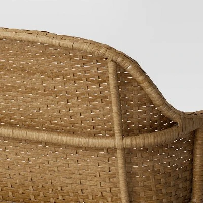 Lenwood Steel Outdoor Patio Garden Bench Brown - Threshold™ Designed With Studio McGee 3 Lenwood Steel Outdoor Patio Garden Bench Brown - Threshold™ Designed With Studio McGee - Image 3