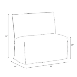 Replacement Slipcover Only For 38" Jean Dining Banquette - Threshold™ -Furniture Sales Store GUEST c85c357a 2943 44e3 a59c 608cdb94b0f1