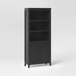 72" Carson 5 Shelf Bookcase With Doors - Threshold -Furniture Sales Store GUEST c99ab1ed 236d 46d0 bdd4 3e4025da50bb