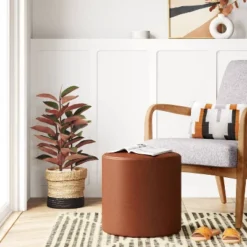 Bodrum Round Upholstered Ottoman - Threshold™ 9 Bodrum Round Upholstered Ottoman - Threshold™ -Furniture Sales Store GUEST ca7d743f 332e 428f 8a48 d0e8f3c9b464