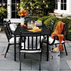 Fairmont Rectangle Steel Patio Dining Table, Outdoor Furniture - Black - Threshold™ 14 Fairmont Rectangle Steel Patio Dining Table, Outdoor Furniture - Black - Threshold™ -Furniture Sales Store GUEST cc103f92 5bc1 4c8b bbcb d72cc712cef0