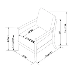 Park Valley Ladder Back Wood Arm Accent Chair - Threshold™ Designed With Studio McGee -Furniture Sales Store GUEST ce32bc3c bd47 42a8 bac8 4fae9f0aa812