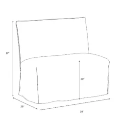 38" Jean Slipcovered Dining Banquette - Threshold™ -Furniture Sales Store GUEST ce69735f 9079 423a a78d 03215eb5ddfa