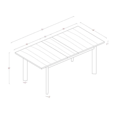 Bombelli Modern Extendable Dining Table Black - Threshold™ 6 Bombelli Modern Extendable Dining Table Black - Threshold™ - Image 6