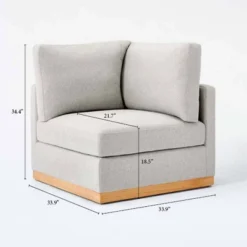 Woodland Hills Modular Sectional Corner Light Gray - Threshold™ Designed With Studio McGee -Furniture Sales Store GUEST d13a80c0 94a7 4a14 807c 01f454d7e453