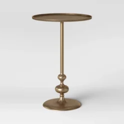 Londonberry Turned Accent Table Brass - Threshold -Furniture Sales Store GUEST d25fc13c e72a 48a7 a4ae 5073d83ccc11