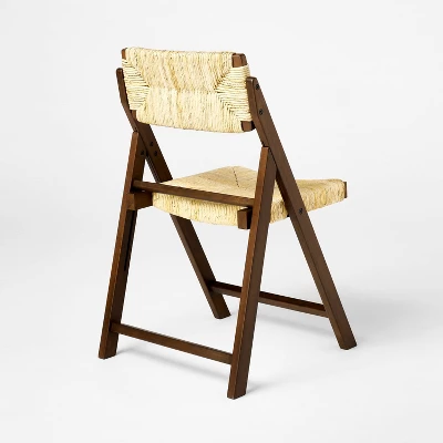 Set Of 2 Folding Woven Dining Chairs Dark Brown - Threshold™ Designed With Studio McGee 3 Set Of 2 Folding Woven Dining Chairs Dark Brown - Threshold™ Designed With Studio McGee - Image 3