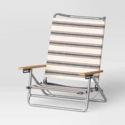 5 Position Beach Chair With Aluminum Frame & Wood Arms - Threshold™ -Furniture Sales Store GUEST d2e94553 3e7d 44b8 b63a 18242f0ec942