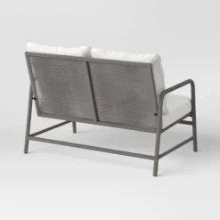 Granby Padded Wicker Patio Loveseat - Gray - Threshold™ -Furniture Sales Store GUEST d30d4d74 4ffa 4ced b16e bb927b130223