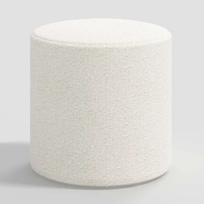 Round Thalia Ottoman In Boucle - Threshold™ 5 Round Thalia Ottoman In Boucle - Threshold™ - Image 5
