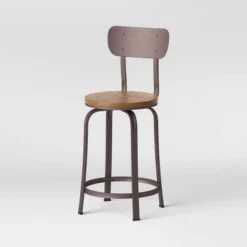 Dakota Swivel Wood Seat Barstool With Adjustable Legs Metal - Threshold™ -Furniture Sales Store GUEST d8b73f86 06aa 4e7a 8046 28016b4e06ed