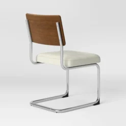 2pk Cecilton Chrome Cantilever Dining Chairs Cream Boucle - Threshold™ -Furniture Sales Store GUEST da5167cd 3a46 4c0c a287 6bc5e486b905