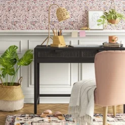 Furniture Sales Store 37 Minsmere Writing Desk With Drawers Black - Threshold™