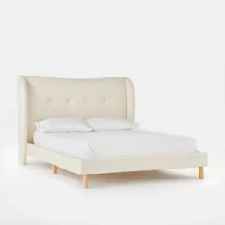 Kessler Bed In Cream Faux Shearling - Threshold™ Designed With Studio McGee -Furniture Sales Store GUEST df6ae3b9 5810 4c21 a488 0efd6470c1d6