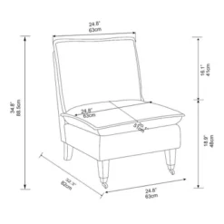 Talbert Pillow Top Slipper Chair With Casters - Threshold™ Designed With Studio McGee -Furniture Sales Store GUEST e0bab953 1f7d 4f4e 8ce3 e3efe8d56101