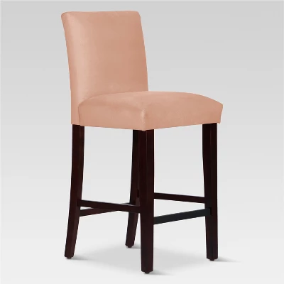 30" Velvet Parsons Barstool Wood - Threshold™ 1 30" Velvet Parsons Barstool Wood - Threshold™