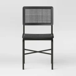 Errol Cane And Wood Dining Chair With Metal Legs Black - Threshold™ 6 Errol Cane And Wood Dining Chair With Metal Legs Black - Threshold™ -Furniture Sales Store GUEST e1027522 3fcb 4191 881c f0a56a962750