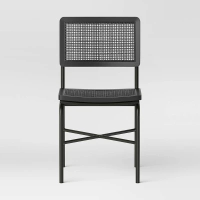 Errol Cane And Wood Dining Chair With Metal Legs Black - Threshold™ 2 Errol Cane And Wood Dining Chair With Metal Legs Black - Threshold™ - Image 2