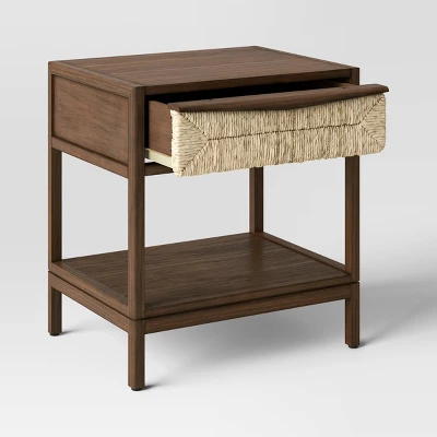 Withania Accent Table - Threshold™: Wood Composite, Decorative Storage Cabinet With Drawer 2 Withania Accent Table - Threshold™: Wood Composite, Decorative Storage Cabinet With Drawer - Image 2